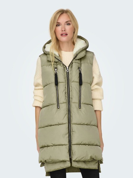 ONLY Khaki Női steppelt mellény ONLY New Nora Női Nora