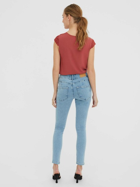 Vero Moda Világoskék skinny fit farmernadrág szakadt hatású VERO MODA Sophia Sophia