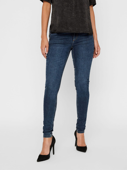 Vero Moda VERO MODA Lux kék, szűk szabású farmernadrág
