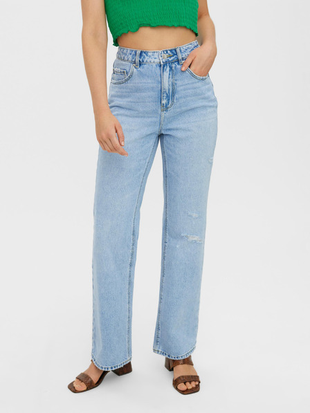 Vero Moda Világoskék egyenes szabású farmer VERO MODA Kithy Kithy