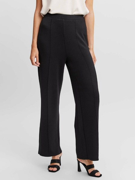 Vero Moda Fekete széles szárú nadrág VERO MODA Silky