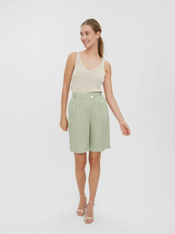 Vero Moda Világoszöld rövidnadrág VERO MODA Josie