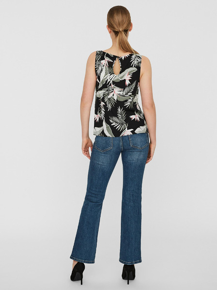 Vero Moda Fekete virágos felső VERO MODA Easy