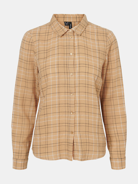 Vero Moda Bézs színű kockás ing VERO MODA Flo