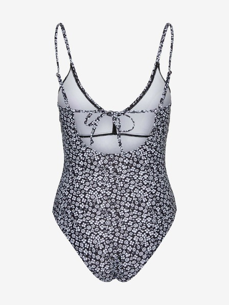 Vero Moda Fehér és fekete virágos egyrészes fürdőruha VERO MODA Doris Doris