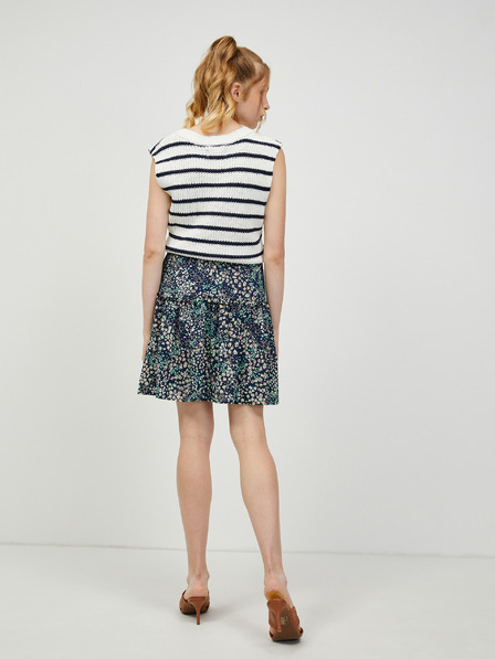 Vero Moda Zöld és kék virágos szoknya VERO MODA Hannah