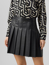 Vero Moda Fekete női VERO MODA Naomi bőrszoknya VERO MODA Naomi