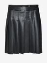 Vero Moda Fekete női VERO MODA Naomi bőrszoknya VERO MODA Naomi