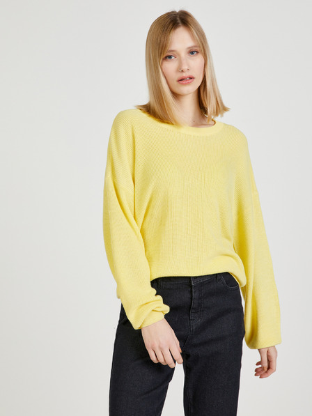 Vero Moda Sárga VERO MODA New Lexsun pulcsi