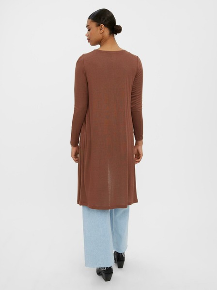 Vero Moda Barna hosszú kardigán VERO MODA Anepaya barna hosszú kardigán