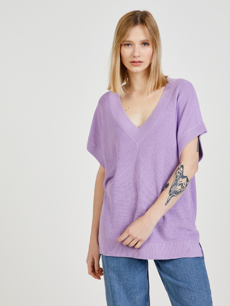 Vero Moda Világos lila pulóver mellény VERO MODA New Lexsun