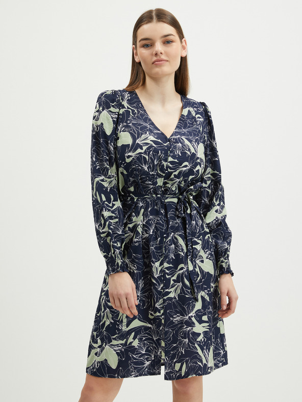 Vero Moda Sötétkék női mintás pólóruha VERO MODA Abbi Abbi