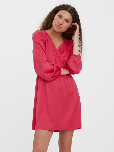 Vero Moda Sötét rózsaszín rövid ruha VERO MODA Kleo