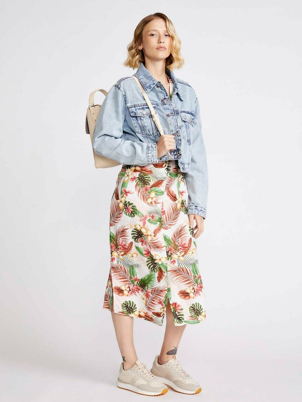 Vero Moda Krémszínű virágos ruha VERO MODA Simply