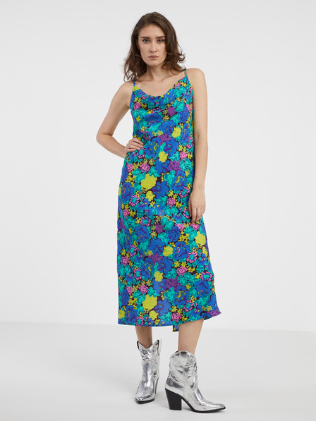 Vero Moda VERO MODA Liva kék női virágos ruha VERO MODA Liva