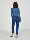 TALLY WEiJL Kék női bordás cropped TALLY WEiJL WEiJL