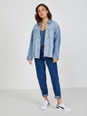 TALLY WEiJL Kék női bordás cropped TALLY WEiJL WEiJL