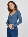 TALLY WEiJL Kék női bordázott crop top TALLY WEiJL