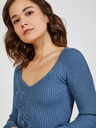 TALLY WEiJL Kék női bordázott crop top TALLY WEiJL