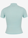 TALLY WEiJL Világoskék csíkos crop top TALLY WEiJL