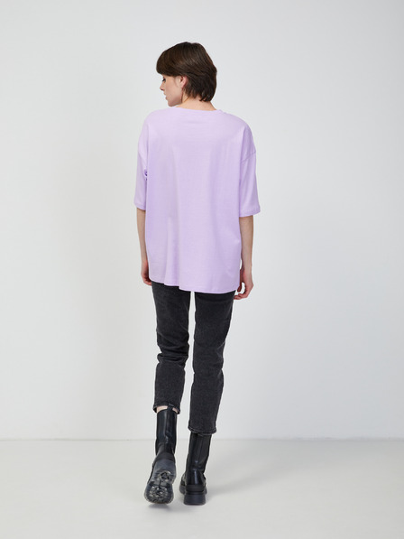 Vero Moda Világos lila túlméretezett póló VERO MODA Skye Cody