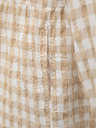 Vero Moda Fehér és bézs színű kockás VERO MODA Kimi ruha
