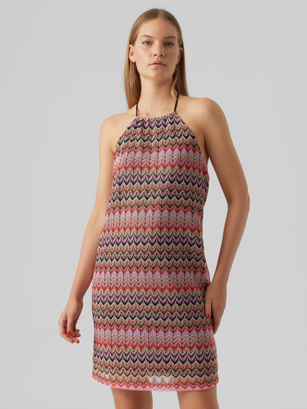 Vero Moda Barna női mintás ruha VERO MODA Dicte Dicte