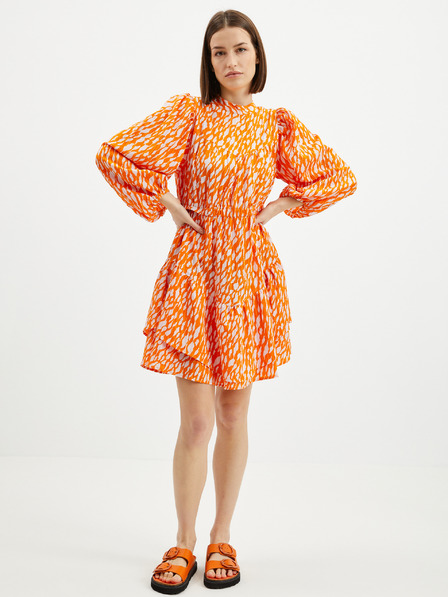 Vero Moda Narancssárga mintás ruha VERO MODA Daisy