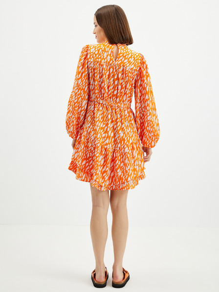 Vero Moda Narancssárga mintás ruha VERO MODA Daisy