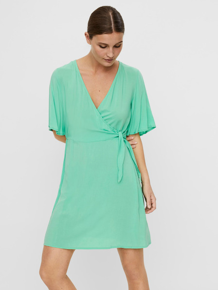 Vero Moda VERO MODA Ibina világoszöld csavart ruha VERO MODA Ibina