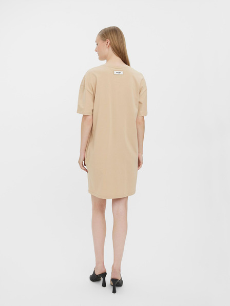 Vero Moda Bézs színű, rövid, zsebes alapruha VERO MODA Nella Nella