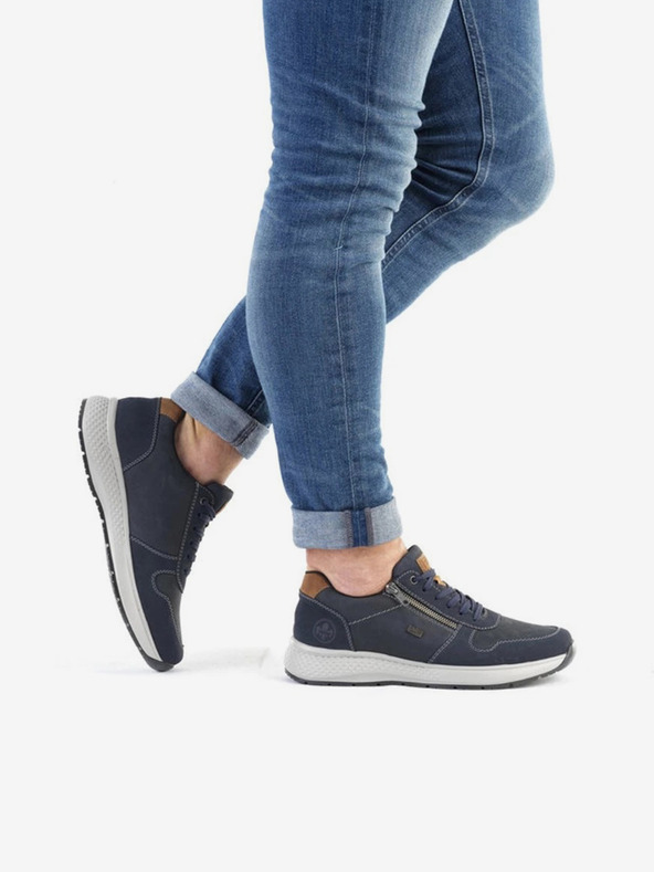 Rieker Kék férfi félcsizma bőr részletekkel Rieker