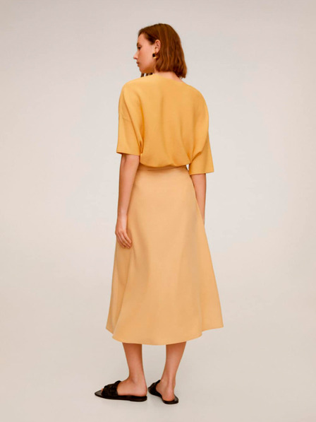 Mango Sárga midi szoknya Mango Domenica Mango Domenica
