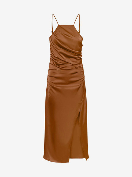 Y.A.S Barna női Y.A.S Athena midi ruha