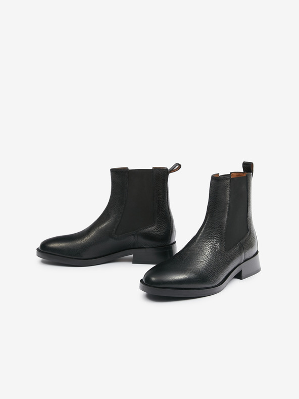 Geox Fekete női bőr chelsea csizma Geox D Tormalina