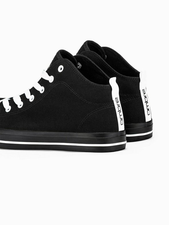 Ombre Clothing Fekete férfi bokacipő T304