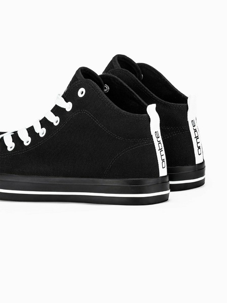 Ombre Clothing Fekete férfi bokacipő T304