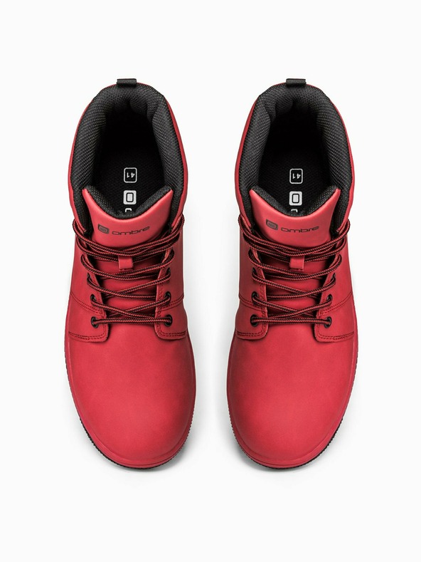 Ombre Clothing Piros férfi bokacipő T311