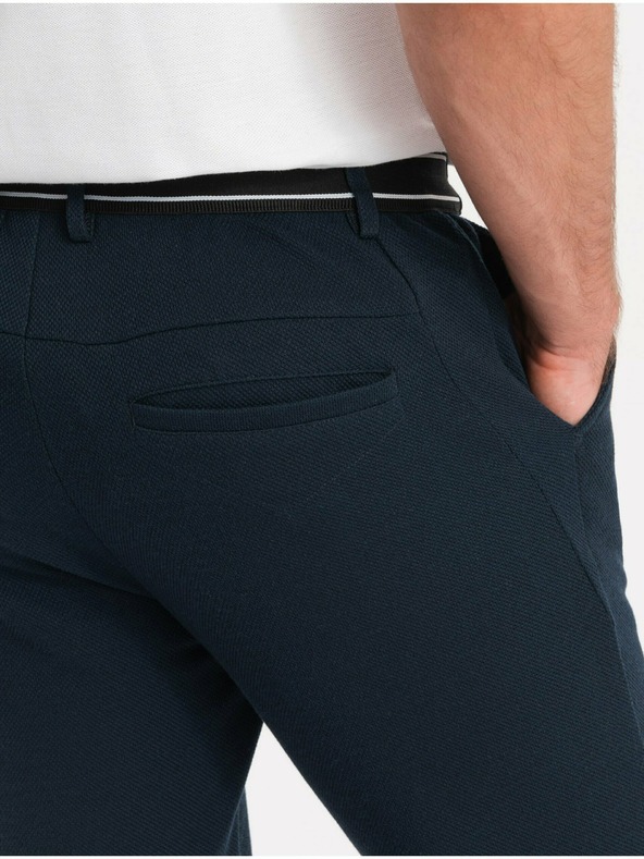 Ombre Clothing Sötétkék férfi nadrág Ombre ruházat