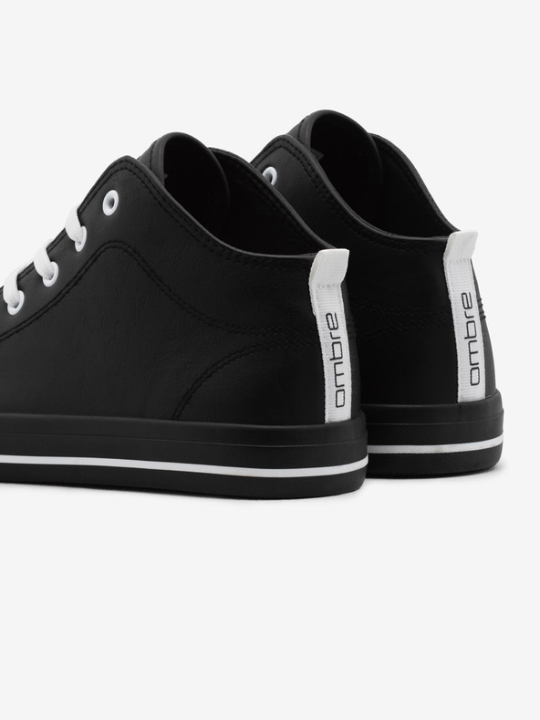 Ombre Clothing Fekete férfi bokacipő Ombre Clothing