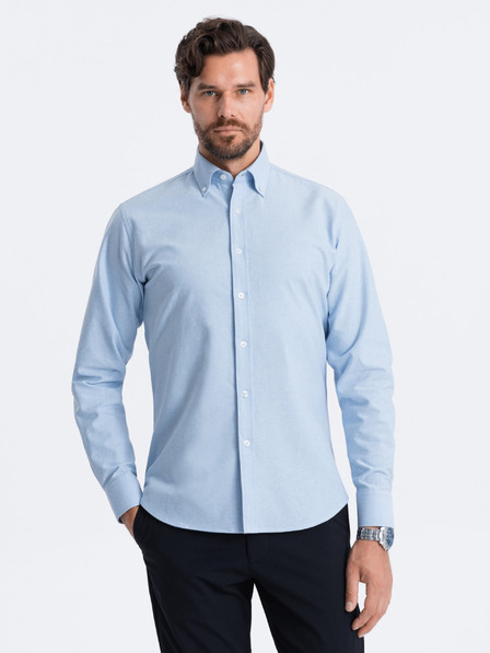 Ombre Clothing Világoskék férfi ing Ombre ruházat