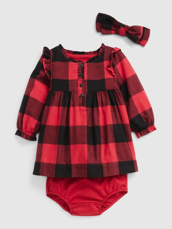 GAP Baby kockás ruha szett GAP