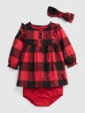 GAP Baby kockás ruha szett GAP