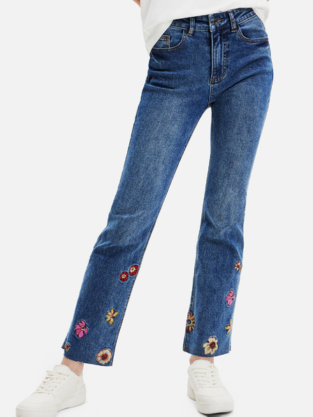 Desigual Kék női bővített szabású farmer Desigual Nicole