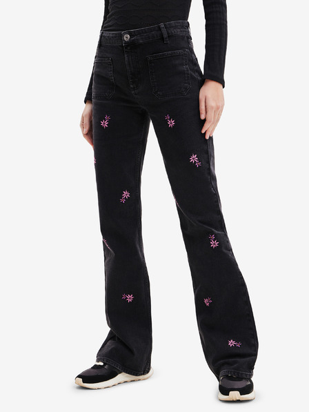 Desigual Fekete női bootcut farmer Desigual Vidin