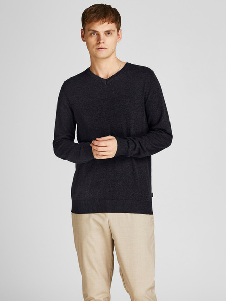 Jack & Jones Fekete alap Jack & Jones Emil pulóver