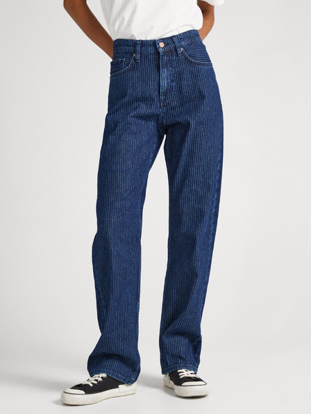 Pepe Jeans Kék női Pepe Jeans Robyn csíkos farmer Pepe Jeans Robyn csíkos farmer