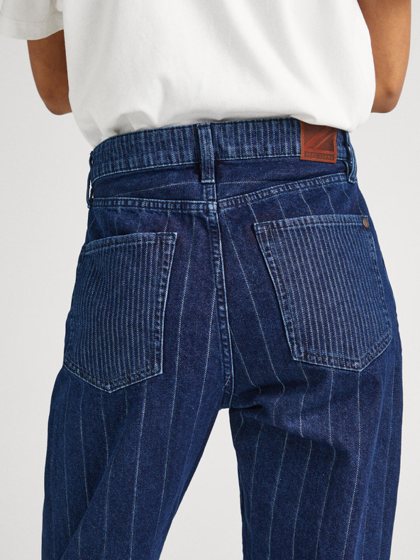 Pepe Jeans Kék női Pepe Jeans Robyn csíkos farmer Pepe Jeans Robyn csíkos farmer