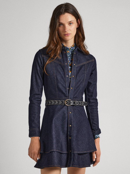 Pepe Jeans Sötétkék női rövid farmer ruha Pepe Jeans CASSIA