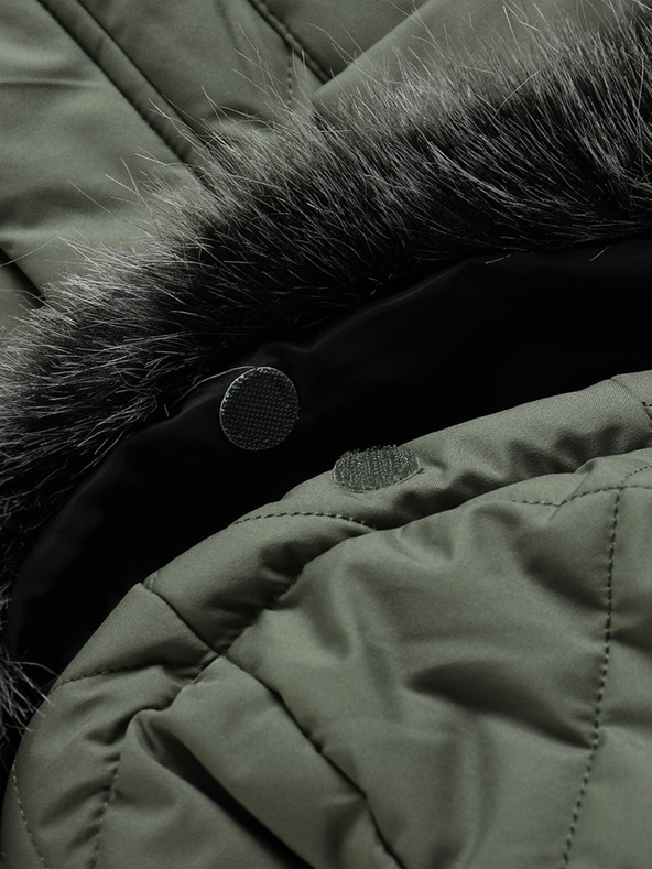 ALPINE PRO Zöld női steppelt kabát ALPINE PRO Gosbera